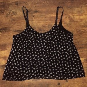 Black Floral Tank Top from Forever 21